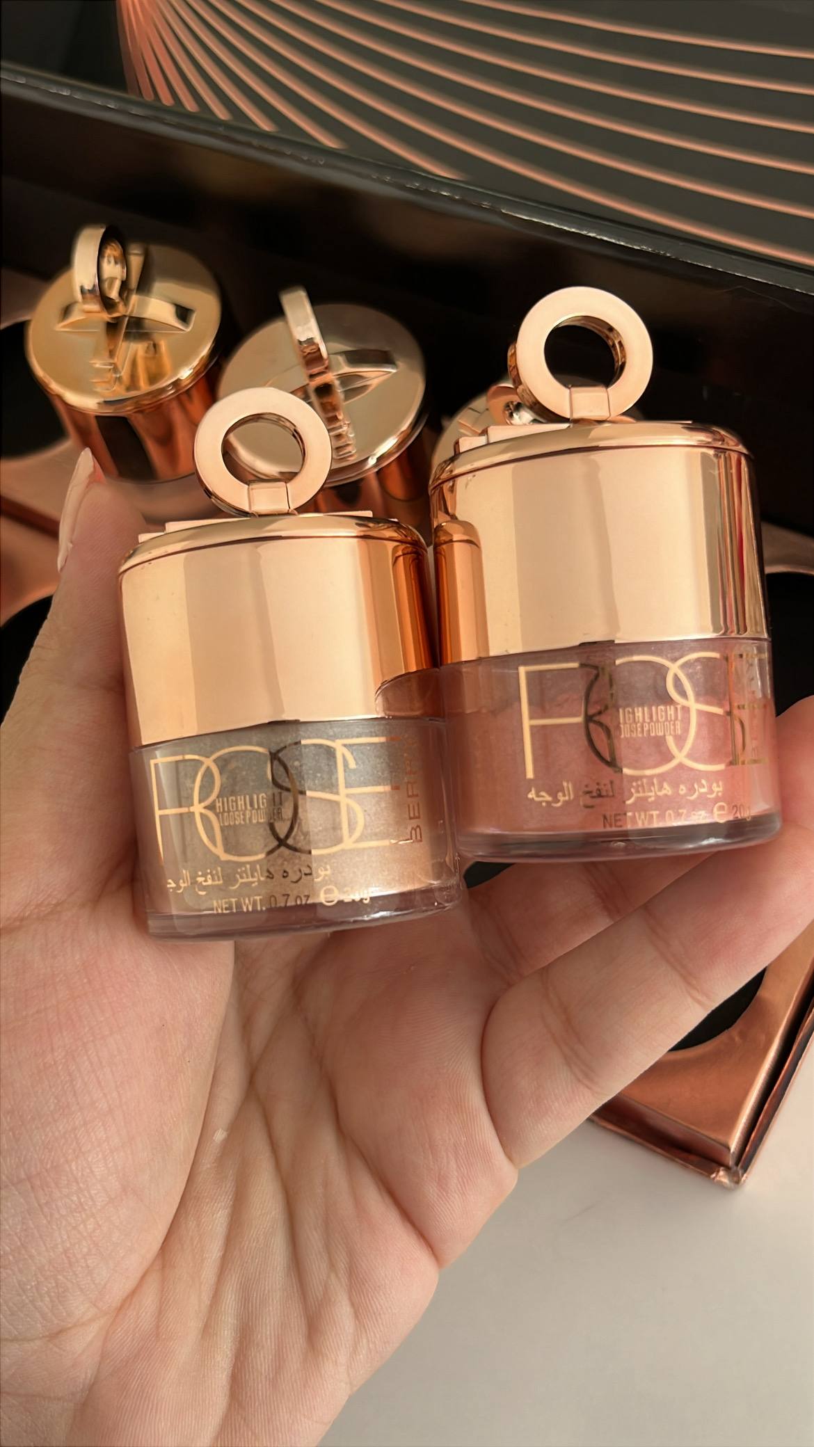 هایلایتر پودری رزبری