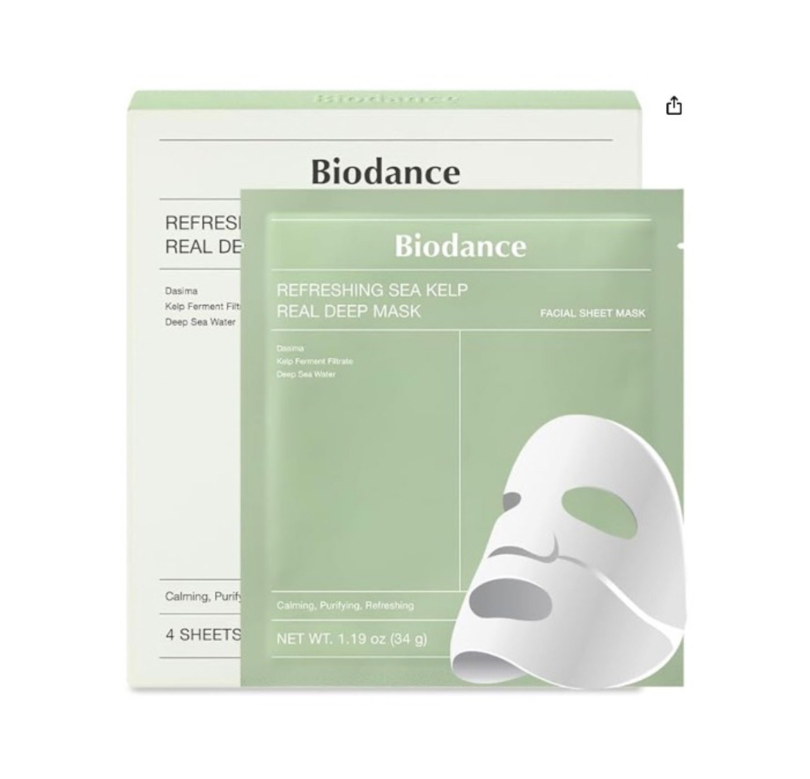 ماسک‌ تسکین‌دهنده بایودنس سبز